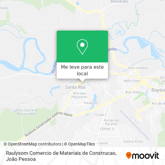Raulysom Comercio de Materiais de Construcao mapa