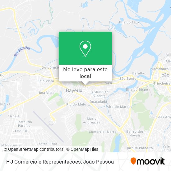 F J Comercio e Representacoes mapa