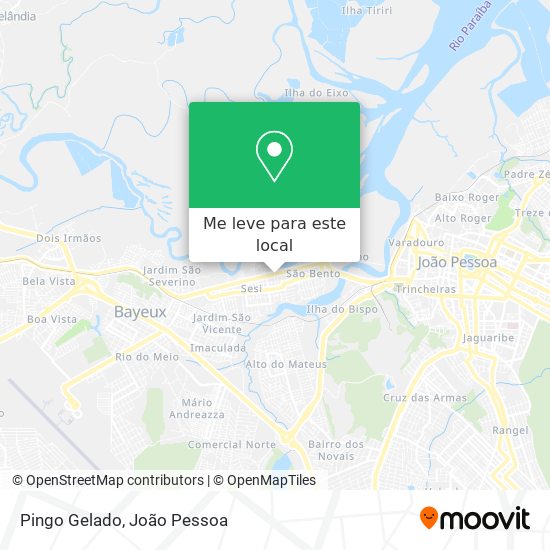 Pingo Gelado mapa