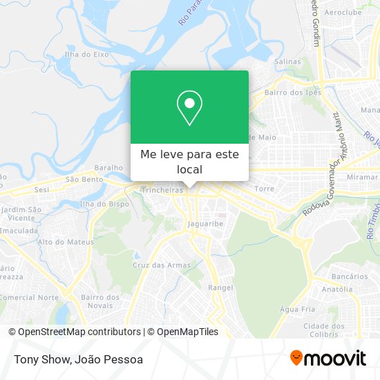 Tony Show mapa