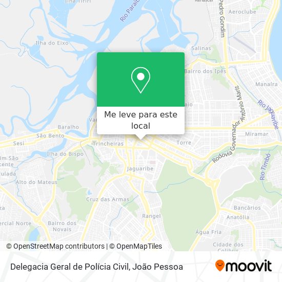 Delegacia Geral de Polícia Civil mapa