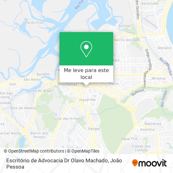 Escritório de Advocacia Dr Olavo Machado mapa