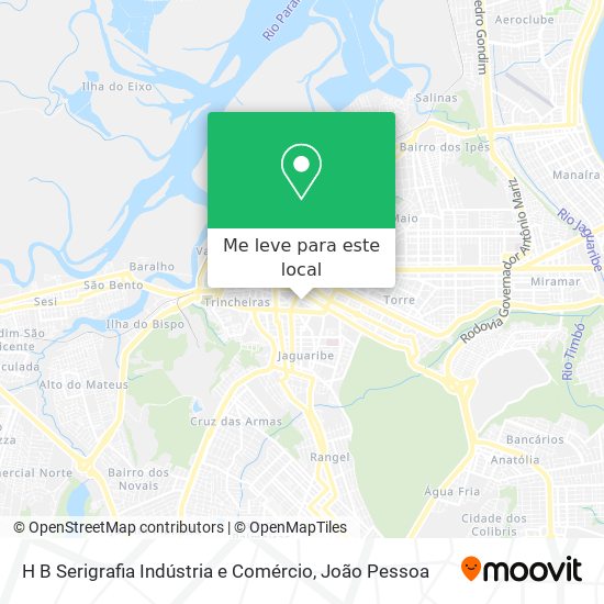 H B Serigrafia Indústria e Comércio mapa