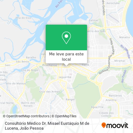 Consultório Médico Dr. Misael Eustáquio M de Lucena mapa