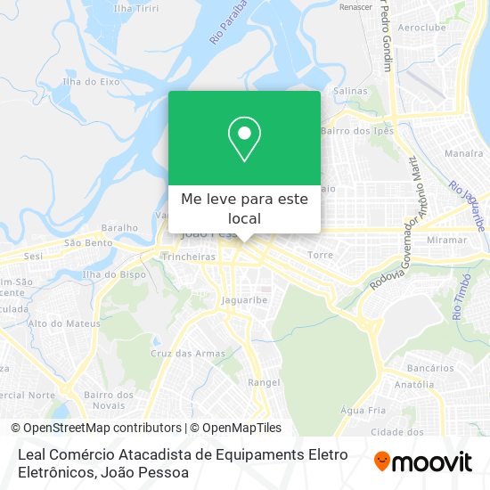 Leal Comércio Atacadista de Equipaments Eletro Eletrônicos mapa