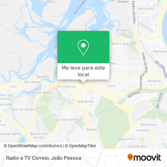 Radio e TV Correio mapa