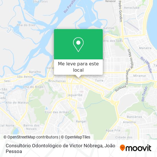 Consultório Odontológico de Victor Nóbrega mapa