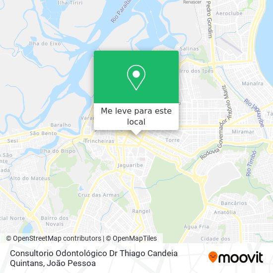 Consultorio Odontológico Dr Thiago Candeia Quintans mapa
