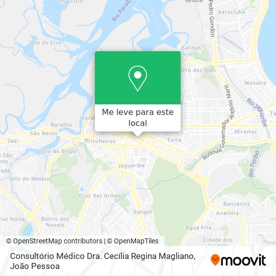 Consultório Médico Dra. Cecília Regina Magliano mapa