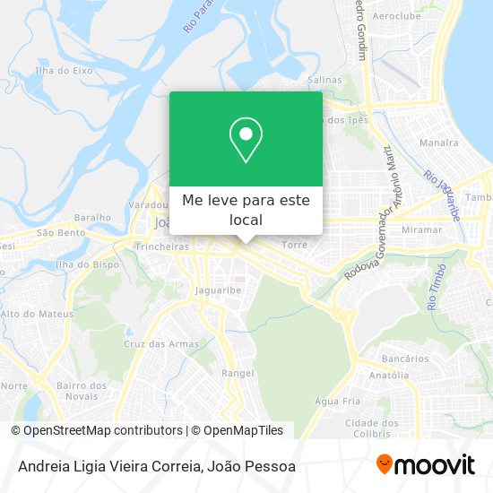 Andreia Ligia Vieira Correia mapa