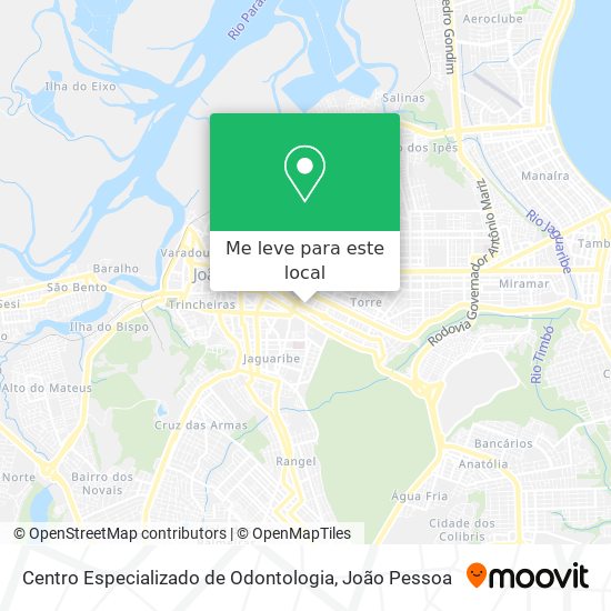 Centro Especializado de Odontologia mapa