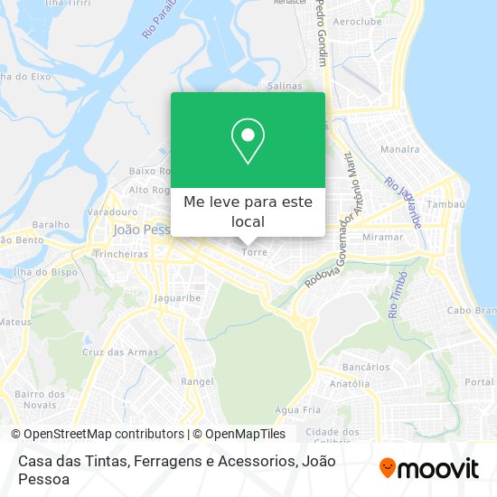 Casa das Tintas, Ferragens e Acessorios mapa