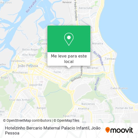 Hotelzinho Bercario Maternal Palacio Infantil mapa