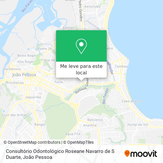Consultório Odontológico Roseane Navarro de S Duarte mapa