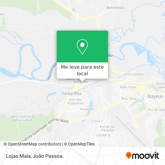 Lojas Maia mapa