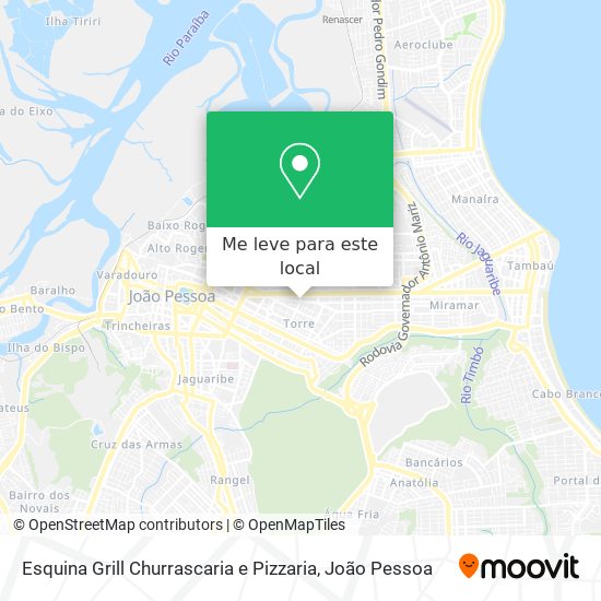 Esquina Grill Churrascaria e Pizzaria mapa