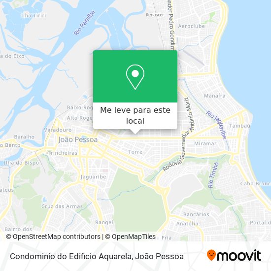 Condominio do Edificio Aquarela mapa
