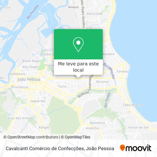 Cavalcanti Comércio de Confecções mapa