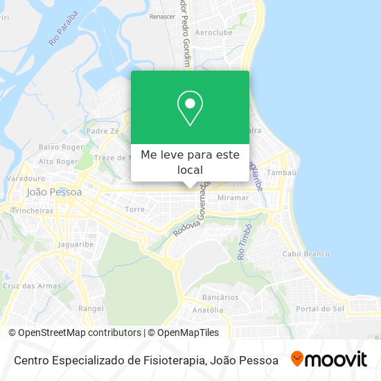 Centro Especializado de Fisioterapia mapa