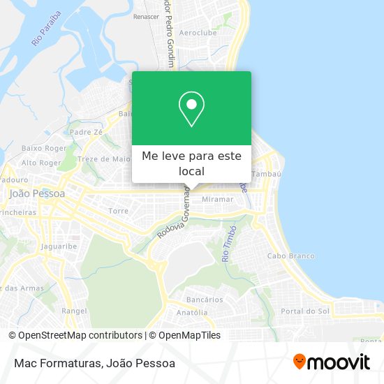 Mac Formaturas mapa
