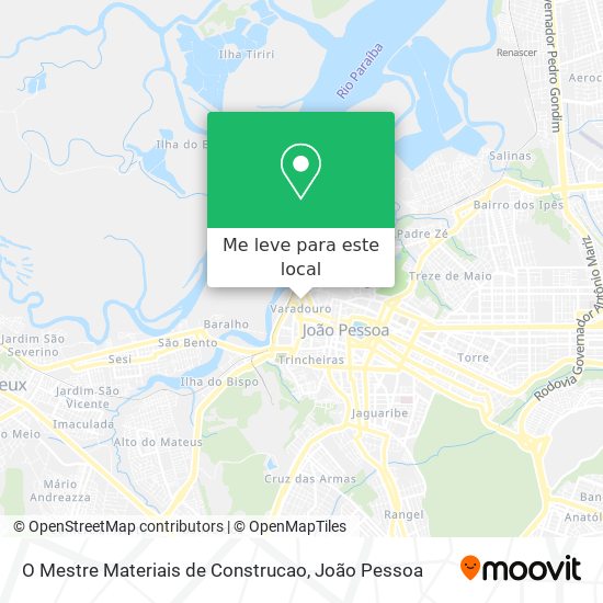 O Mestre Materiais de Construcao mapa