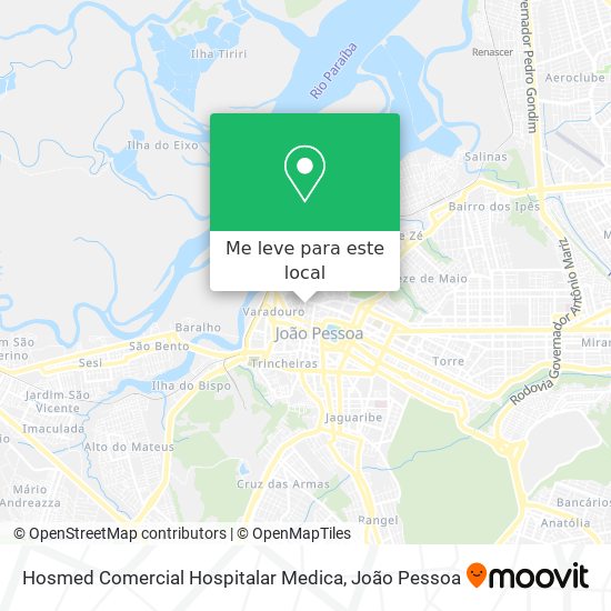 Hosmed Comercial Hospitalar Medica mapa