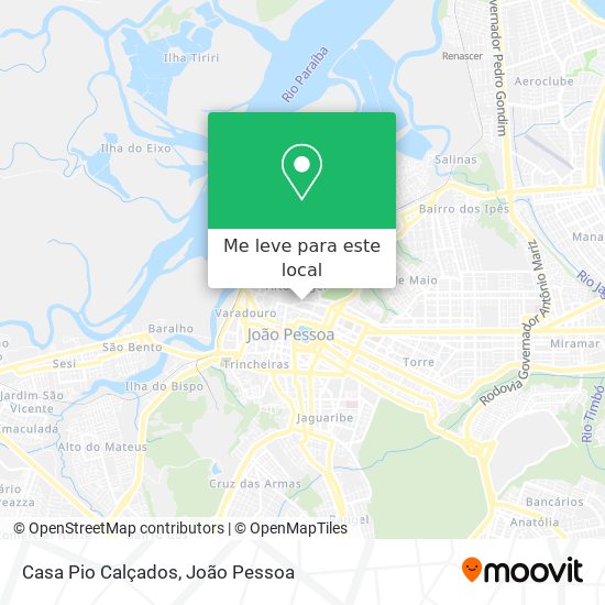 Casa Pio Calçados mapa