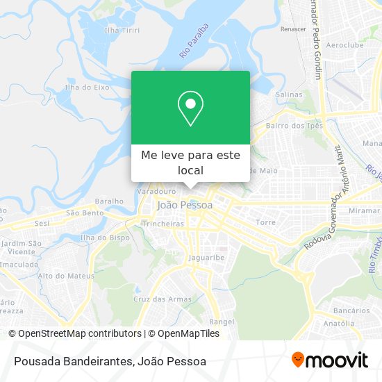 Pousada Bandeirantes mapa