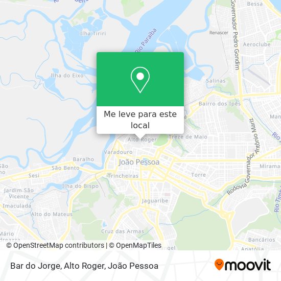 Bar do Jorge, Alto Roger mapa
