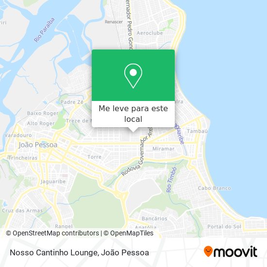 Nosso Cantinho Lounge mapa