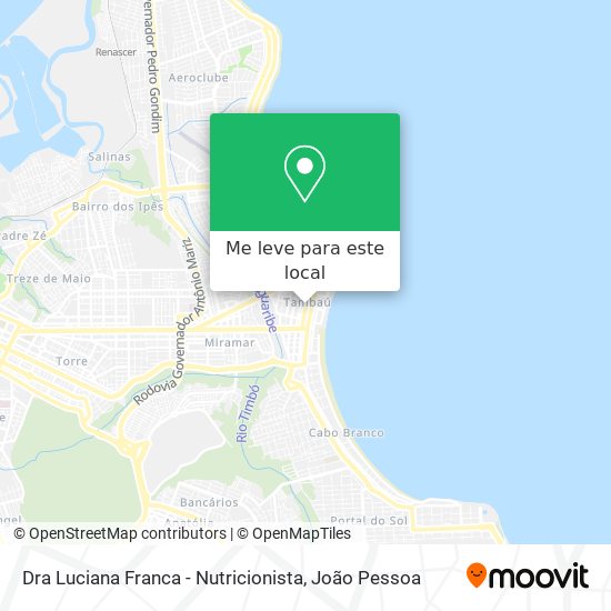 Dra Luciana Franca - Nutricionista mapa