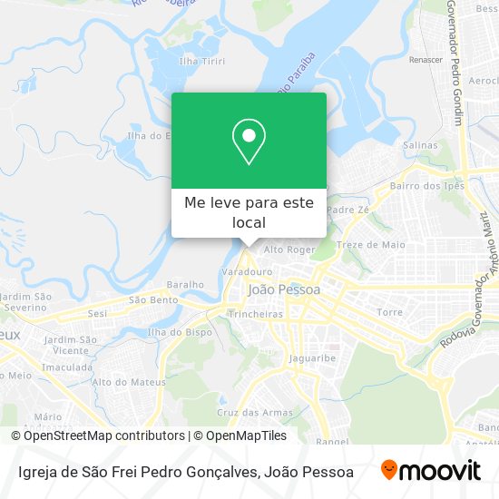 Igreja de São Frei Pedro Gonçalves mapa