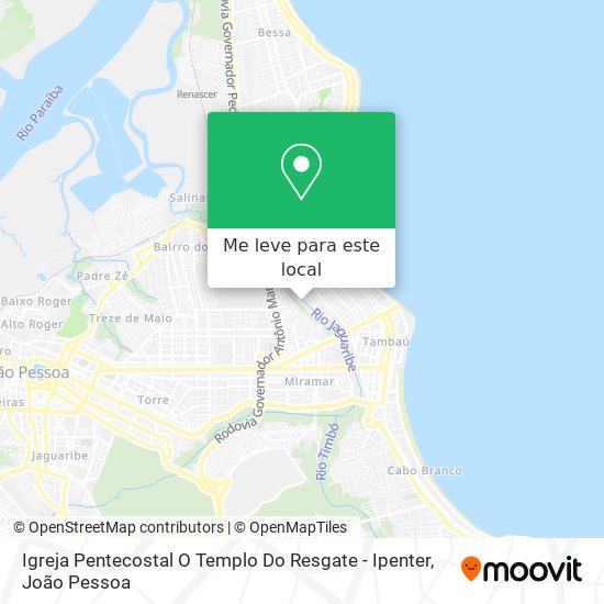 Igreja Pentecostal O Templo Do Resgate - Ipenter mapa