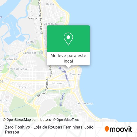 Zero Positivo - Loja de Roupas Femininas mapa