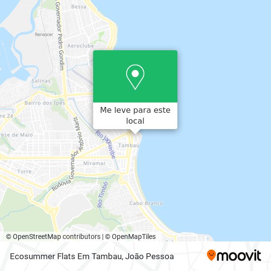 Ecosummer Flats Em Tambau mapa