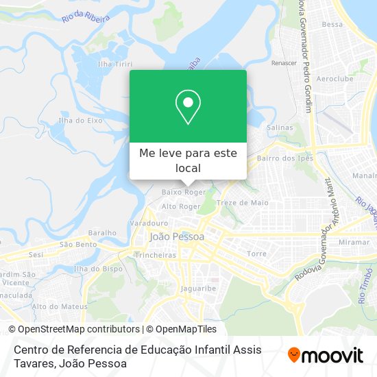 Centro de Referencia de Educação Infantil Assis Tavares mapa