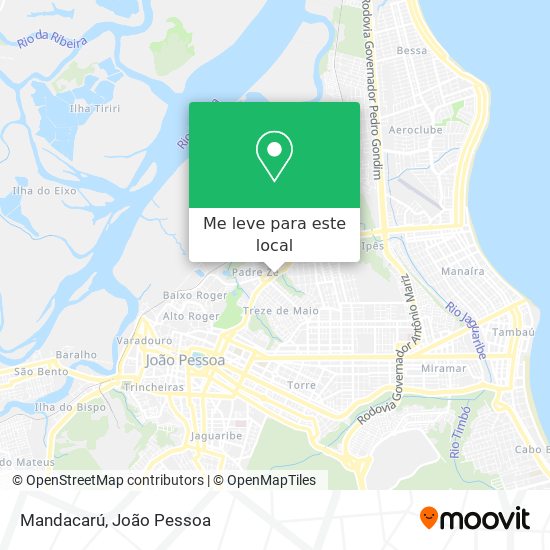 Mandacarú mapa