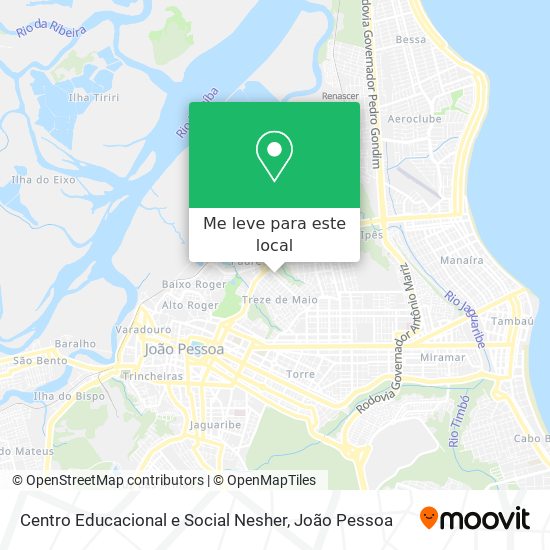 Centro Educacional e Social Nesher mapa