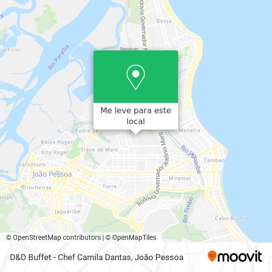 D&D Buffet - Chef Camila Dantas mapa