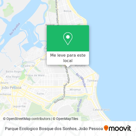 Parque Ecologico Bosque dos Sonhos mapa