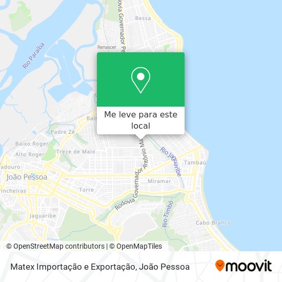 Matex Importação e Exportação mapa