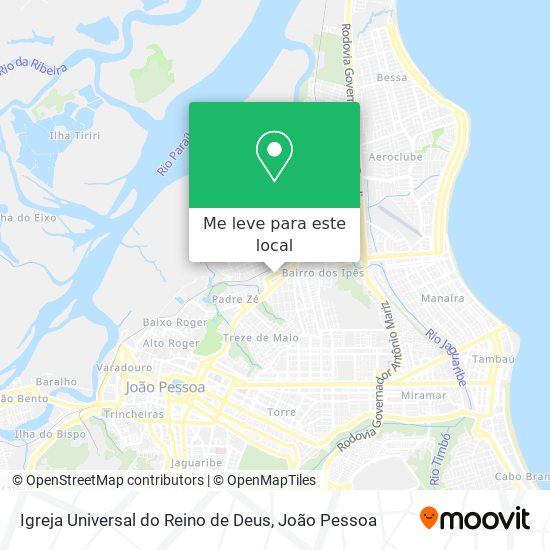 Igreja Universal do Reino de Deus mapa