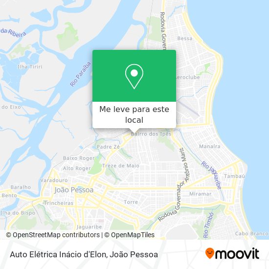Auto Elétrica Inácio d'Elon mapa