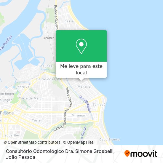 Consultório Odontológico Dra. Simone Grosbelli mapa