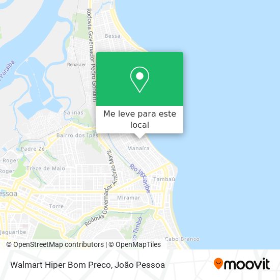 Walmart Hiper Bom Preco mapa