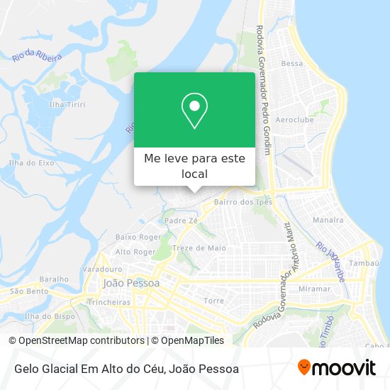 Gelo Glacial Em Alto do Céu mapa