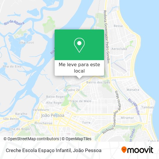 Creche Escola Espaço Infantil mapa