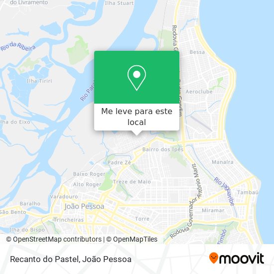 Recanto do Pastel mapa