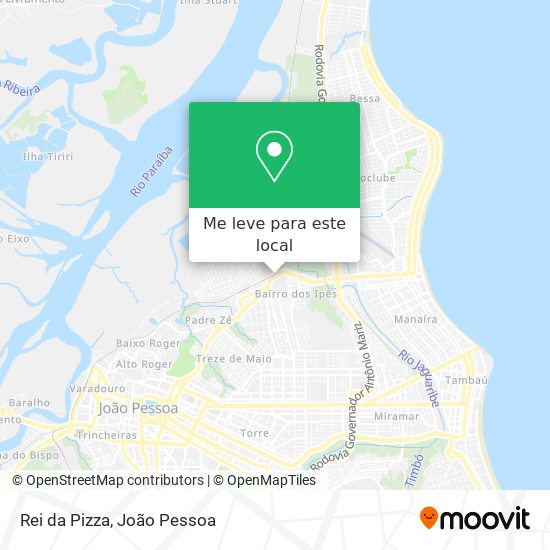 Rei da Pizza mapa
