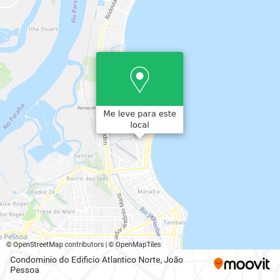 Condominio do Edificio Atlantico Norte mapa